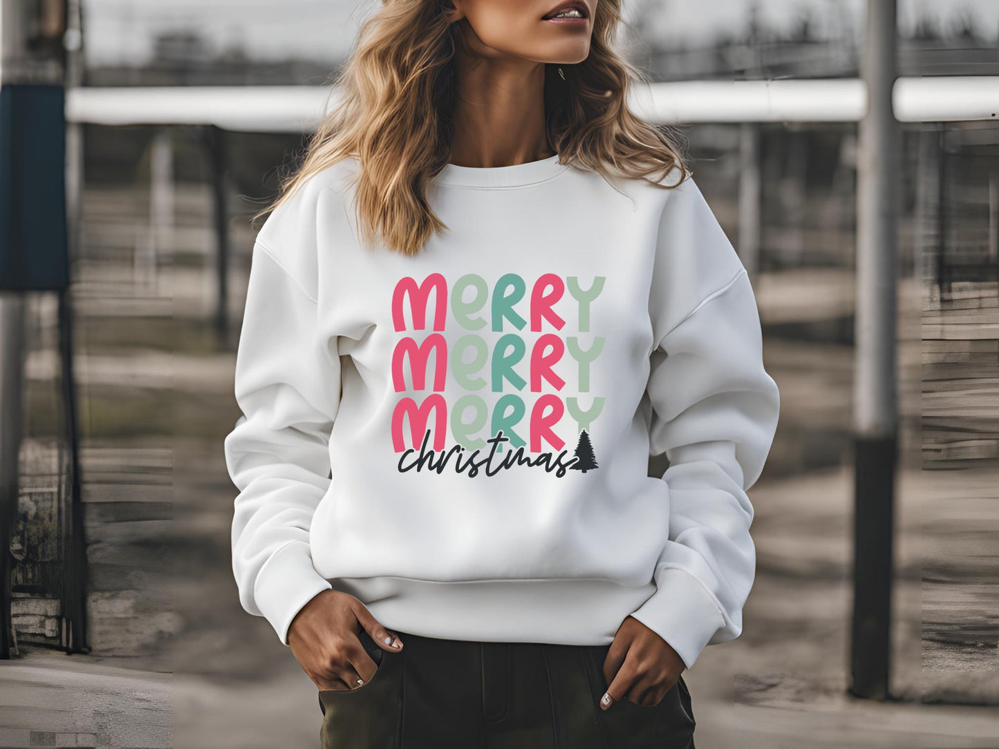 Merry Merry Christmas  - Adult Sweatshirt