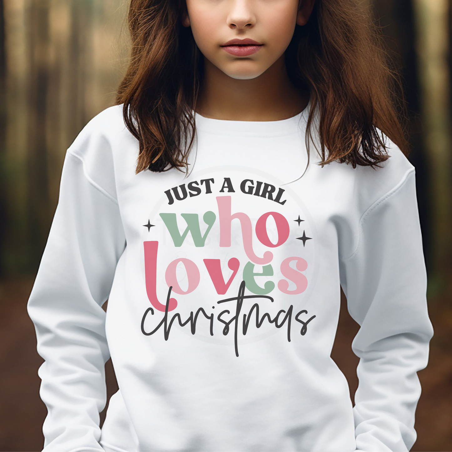 Just a Girl who Loves Christmas - Child Sweatshirt