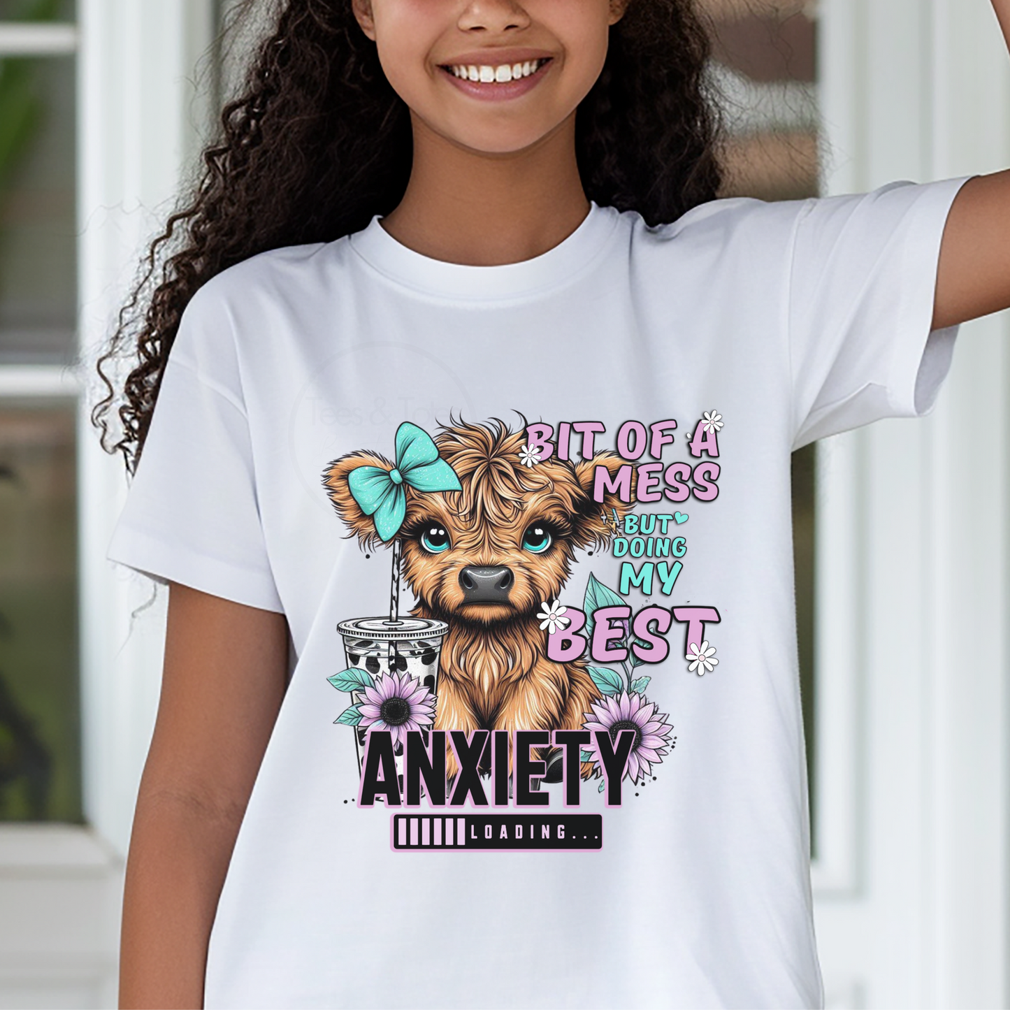 Anxiety Cow - T-shirt Teen