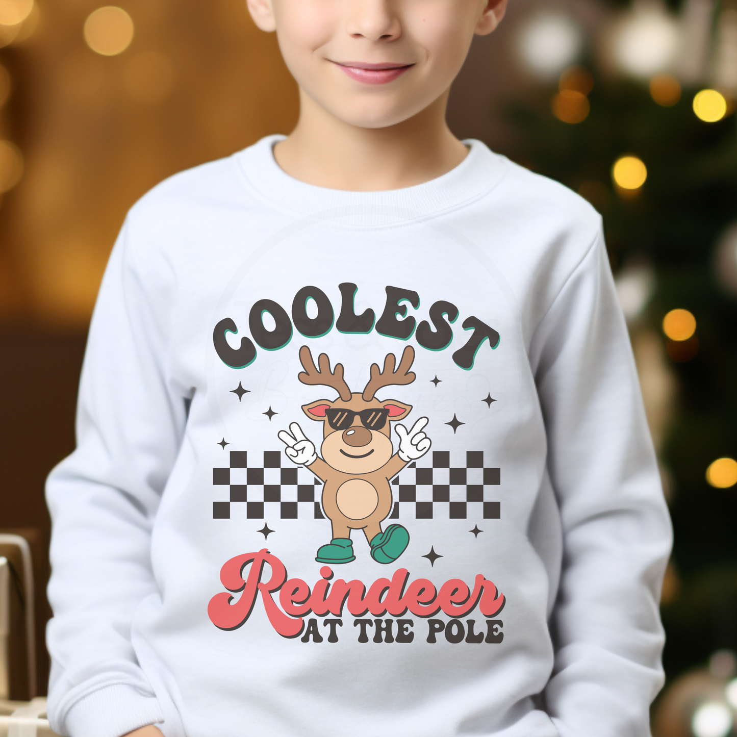 Coolest Reindeer Christmas- Child Sweatshirt