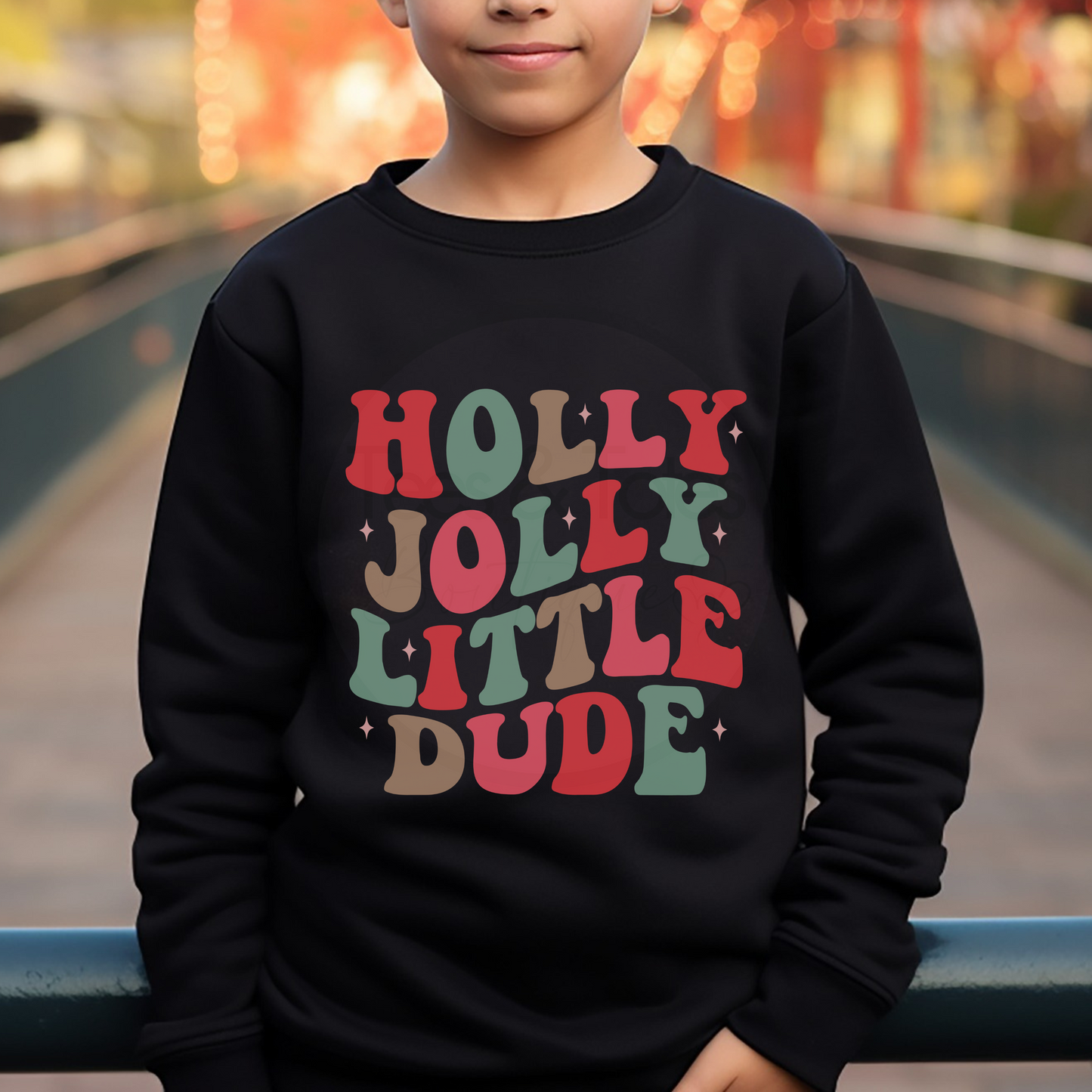 Holly Jolly Little Dude Christmas - Child Sweatshirt