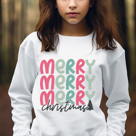 Merry Merry Christmas  - Child Sweatshirt