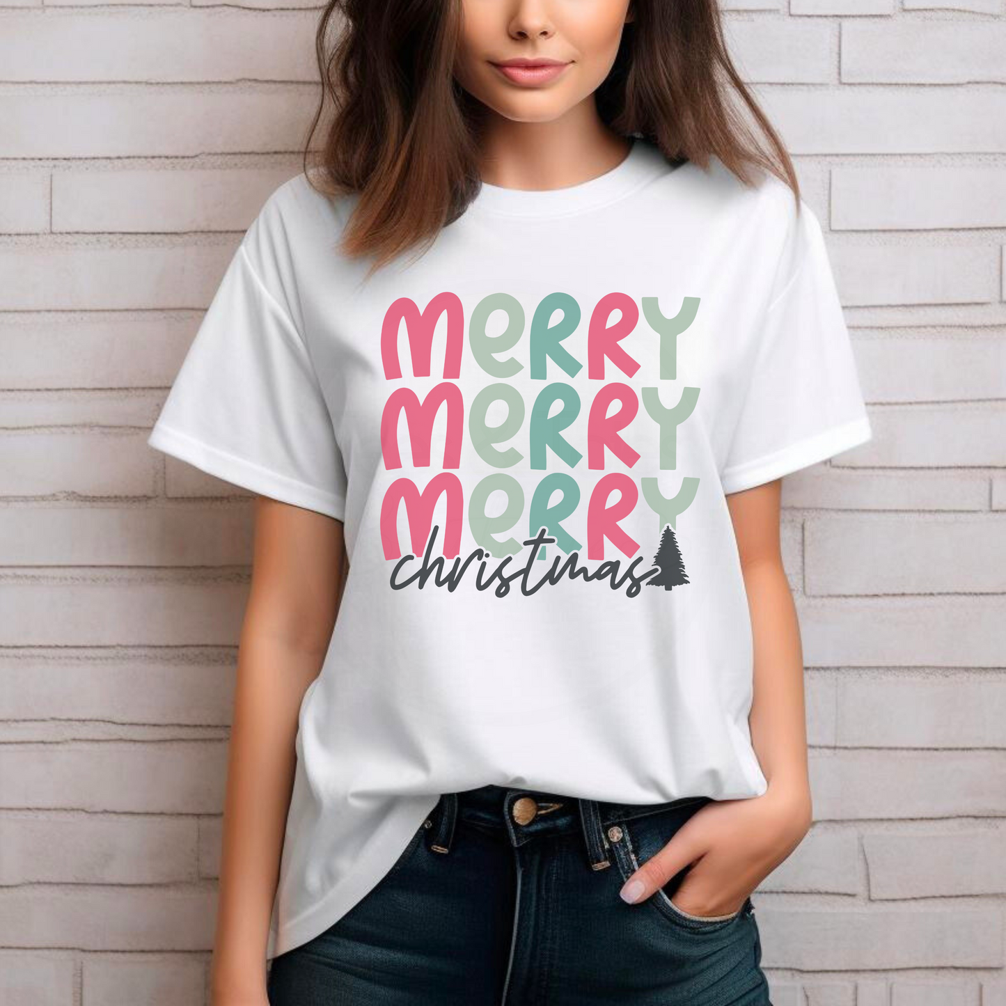 Merry Merry Christmas  - Adult T-Shirt